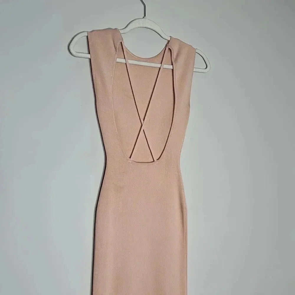 Zara Knit Open Back Dress - Picture 7 of 9